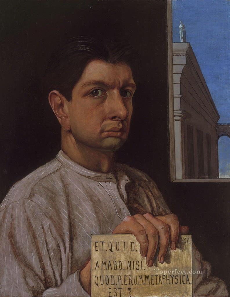 Self portrait Giorgio de Chirico Metaphysical surrealism Oil Paintings